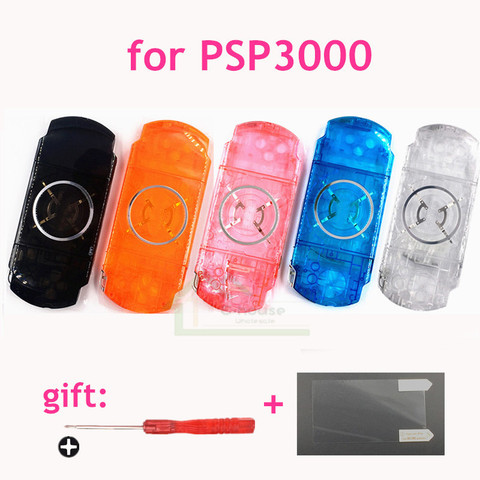 E-house прозрачный белый корпус для PSP 3000 PSP 3000, чехол для игровой консоли, чехол с кнопками ► Фото 1/6