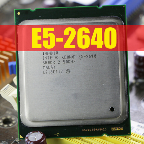 Процессор Intel Xeon E5-2640, процессор 6-ядерный 15 Мб кэш/2,5 ГГц/8,00 ГТ/с 95 Вт LGA 2011 E5 2640, продажа E5 2650 2660 ЦП ► Фото 1/3