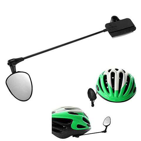 Гибкое регулируемое на 360 градусов зеркало заднего вида с креплением на шлем, легкое алюминиевое зеркало для езды на велосипеде, велосипедные зеркала заднего вида ► Фото 1/6