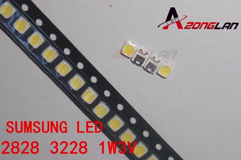 40 шт Для SAMSUNG 2828 LED подсветка TT321A 1,5 W-3 W с zener 3V 3228 2828 холодный белый ЖК-подсветка для ТВ приложения ► Фото 1/1
