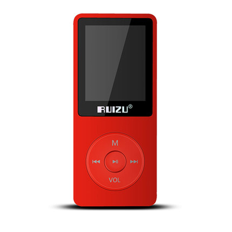Новинка 2016, Ультратонкий MP3-плеер с 1,8-дюймовым экраном, может играть 80H, 100% оригинальный RUIZU X02 Plus с FM, электронной книгой, часами и данными ► Фото 1/5