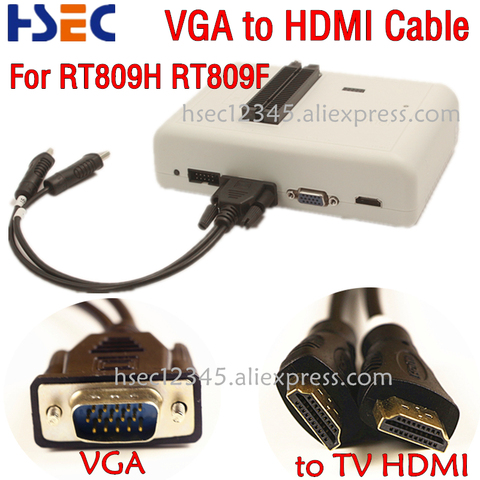 Кабель/провод VGA-HDMI для RT809F RT809H, EMMC программатор решает проблему печати и чистки в HDMI-порте, бесплатная доставка ► Фото 1/6