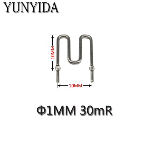 Сопротивление константана/резистор для забора проб 0,03r 30 миллиом/шаг 10 мм/диаметр 1,0 мм 20 шт. 01-04 ► Фото 1/1