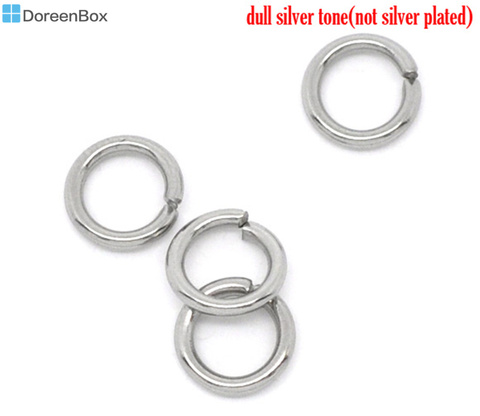 Doreen Box Lovely 500 Открытое кольцо из нержавеющей стали диаметром 6 мм. Результаты (B10270) ► Фото 1/1