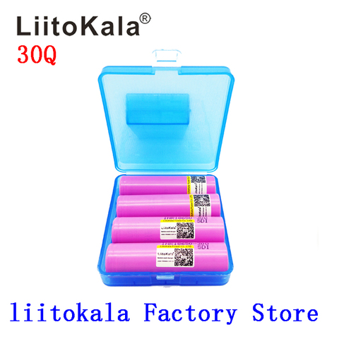 Оригинальный аккумулятор Litokala 18650 3000 мАч, INR18650 30Q 20A, литий-ионный аккумулятор разряда ► Фото 1/6