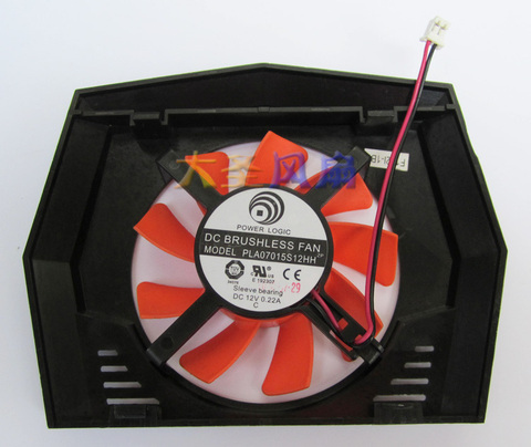 Оригинальный вентилятор для видеокарты GeForce GT 240 пластина 07015s12hh 12 В 0,22a ► Фото 1/1