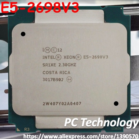 Оригинальный процессор Intel Xeon, OEM, 2,3 ГГц, 40 м, 16 ядер, 22 нм, E5, 2698, V3, E5-2698V3, 135 Вт, V3, процессор E5 2698V3 ► Фото 1/1