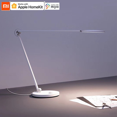 Светодиодная настольная лампа Xiaomi Mijia Pro, умная Настольная лампа с защитой глаз, затемнение, лампа для чтения, работает с Apple HomeKit, лампа для чтения ► Фото 1/6