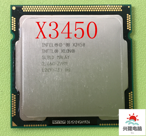 Xeon X3450 четырехъядерный 2,66 ГГц/8 Мб/ГГц SLBLD разъем LGA1156 ЦПУ процессор Бесплатная доставка ► Фото 1/1
