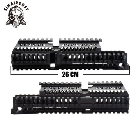 AK 47 тактические Quad Rail Picatinny Handguard System CNC Алюминий Полная длина тактический для AK AEG / GBB винтовки B30 B31 ► Фото 1/6