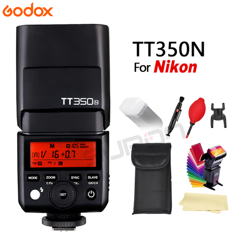 GODOX TT350N 2,4G HSS 1/8000s TTL GN36 Flash Speed lite Speed светильник для камеры Nikon Бесплатная доставка + подарок, новинка 2017 ► Фото 1/6