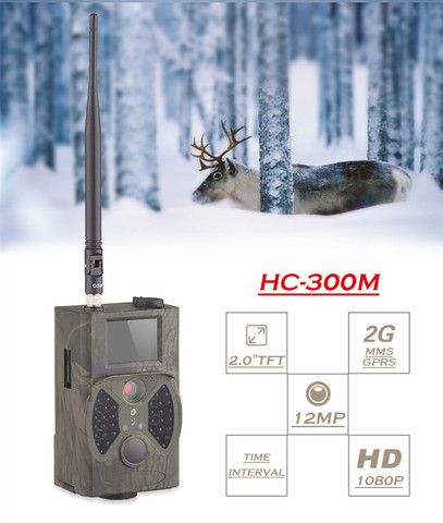 ИК-фотоловушка HC300, камера для охоты, 12 МП, 1080P, 2G MMS GSM ► Фото 1/6