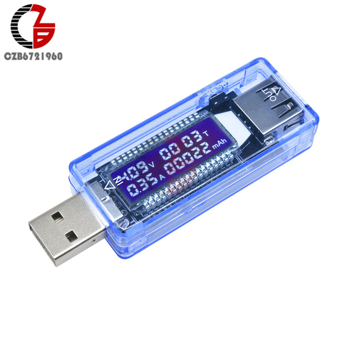 USB-тестер 3,5-7 В, 3 А, светодиодный цифровой вольтметр, амперметр, таймер, измеритель емкости аккумулятора, зарядное устройство ► Фото 1/6