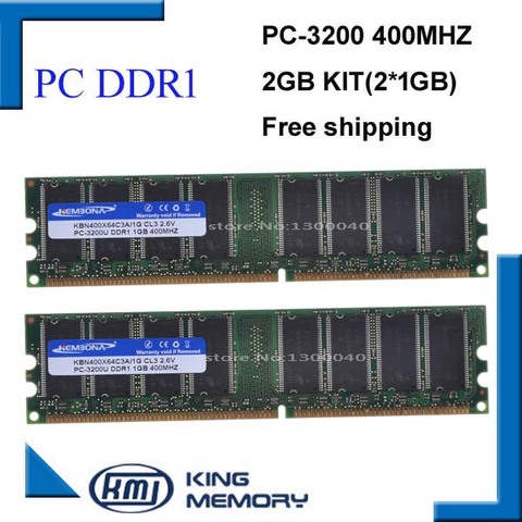 KEMBONA Лучшая цена настольный ddr1 400 МГц 2 Гб (комплект из 2x1 ГБ ddr1) Φ KBA400X64C3A/1 ГБ ОЗУ низкой плотности для всех настольных материнских плат ► Фото 1/5