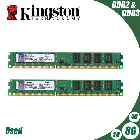 Модуль ОЗУ Kingston для настольных ПК, 1 ГБ, 2 ГБ, PC2 DDR2, 4 ГБ, DDR3, 8 ГБ, 667 МГц, 800 МГц, 1333 МГц, 1600 МГц ► Фото 1/5