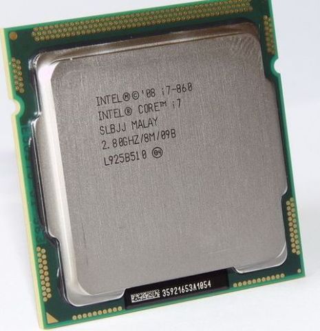 Четырехъядерный процессор Intel Core i7 860 SLBJJ 2,80 ГГц 8 Мб Sockel 1156 95 Вт Процессор ► Фото 1/1