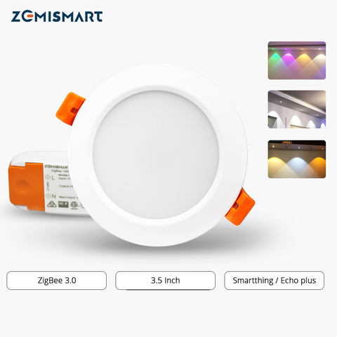 ZigBee 3,0 умный светильник, RGBW, 3,5 дюймов, фонасветильник 12 Вт, работает с умсветильник щением Smartthings Echo plus ► Фото 1/6