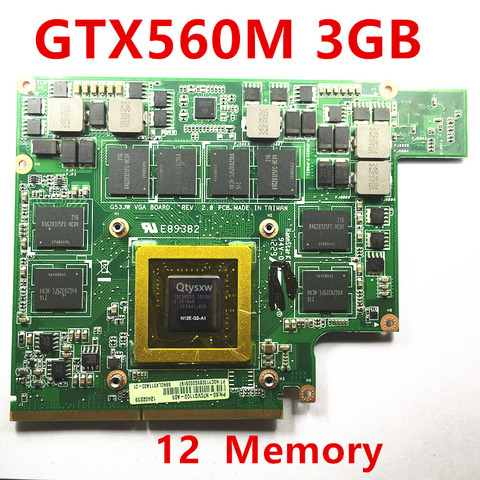 Видеокарта Mxmiii VGA GTX 560m GTX560M, 1 шт., карта для ASUS G73SW G73JW G53SW G53SX G53JW VX7, 3 Гб ► Фото 1/2