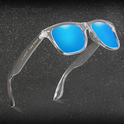 Зеркальные поляризационные солнцезащитные очки для женщин и мужчин, очки ночного видения UV400, брендовые дизайнерские прозрачные солнцезащ... ► Фото 1/6