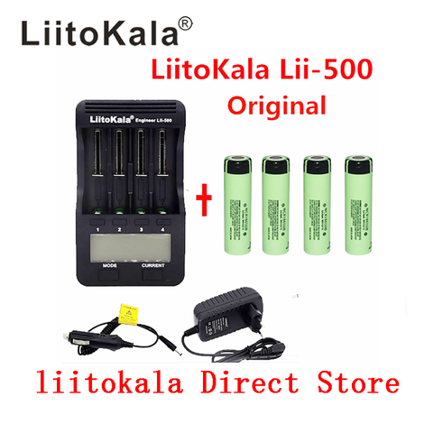 LiitoKala lii-500 LCD 3,7 V 18650 21700 зарядное устройство 3,7 V 18650 3400mAh INR18650 34B литий-ионный аккумулятор ► Фото 1/6