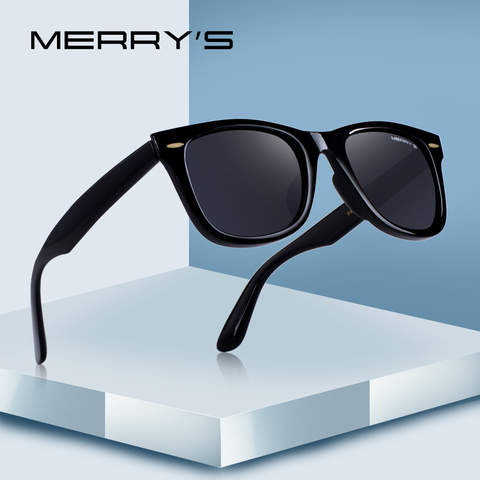 MERRYS Дизайнерские мужские/женские классические ретро поляризованные солнцезащитные очки с заклепками 100% УФ-защита S8140 ► Фото 1/6
