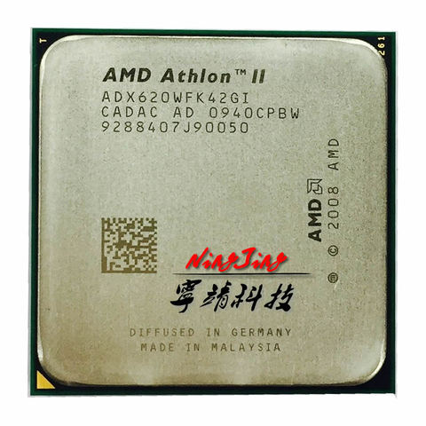 Четырехъядерный процессор AMD Athlon II X4 620 2,6 ГГц ADX620WFK42GI разъем AM3 ► Фото 1/1