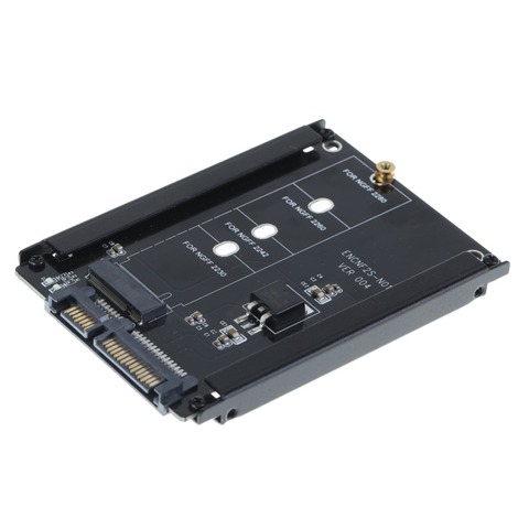 Металлический Чехол B + M key M.2 NGFF SSD до 2,5 SATA 6, адаптер-карта с гнездом m2 адаптер NGFF для 2230/2242/2260/2280 M2 ► Фото 1/6