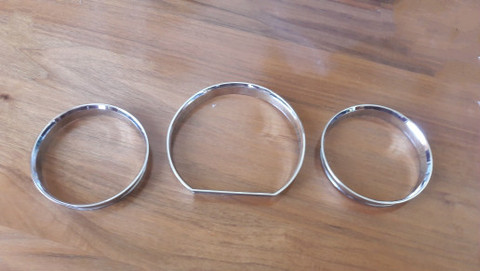 Хромированное кольцо со спидометром, кольцо для приборной панели, подходит для Mercedes-Benz W124 W126 ► Фото 1/4