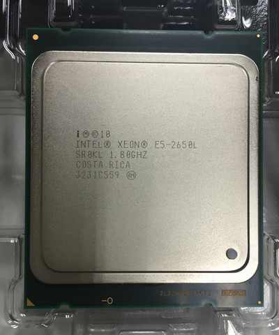 Процессор Intel Xeon, процессор E5 2650L 1,8 г/20 м/8 г/локон SR0KL 70 Вт LGA 2011 8-ядерный процессор (100% рабочий, бесплатная доставка) ► Фото 1/1