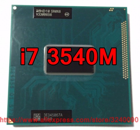 Оригинальный процессор lntel Core i7 3540m SR0X6, 4 Мб кэш-памяти, 3,0 ГГц, двухъядерный процессор, процессор для ноутбука, бесплатная доставка ► Фото 1/1
