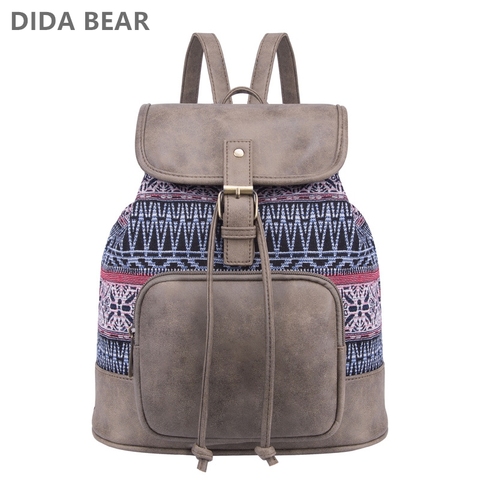 Новый женский рюкзак DIDABEAR, холщовая школьная сумка с принтом для девочек-подростков, сумки для женщин 2022, женская сумка, рюкзак ► Фото 1/6