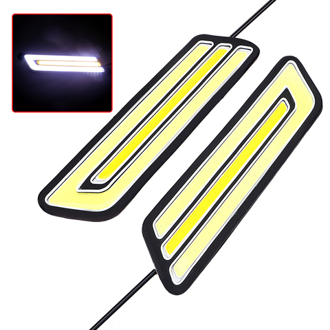 1 пара гибкий светодиодный дневные ходовые огни дневного светильник светодиодный светильник тумана супер яркий авто лампы сигнала поворот... ► Фото 1/6