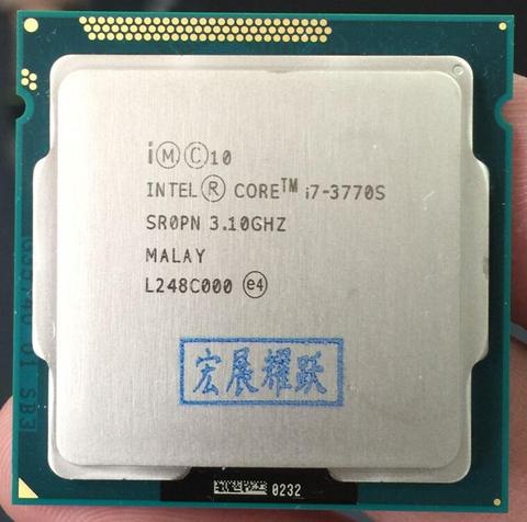 Процессор Intel Core i7-3770S i7 3770S, процессор 65 Вт LGA 1155 для ПК, компьютера, настольного компьютера, четырехъядерный процессор ► Фото 1/2