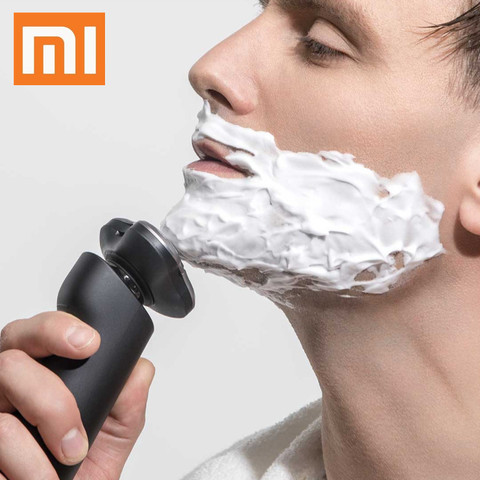 Новая мужская электробритва XIAOMI MIJIA, умная портативная бритва с 3 головками, моющаяся основная двойная бритва, триммер для бороды, триммер ► Фото 1/6