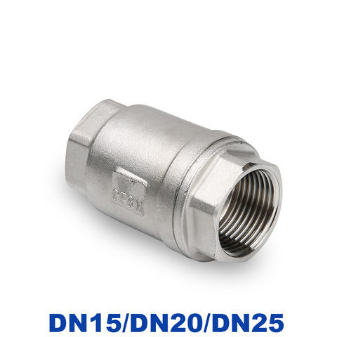 Вертикальный контрольный клапан DN15/DN20/DN25 1/2 3/4 1 дюйм, высокое качество, нержавеющая сталь 201 304 316 ► Фото 1/5