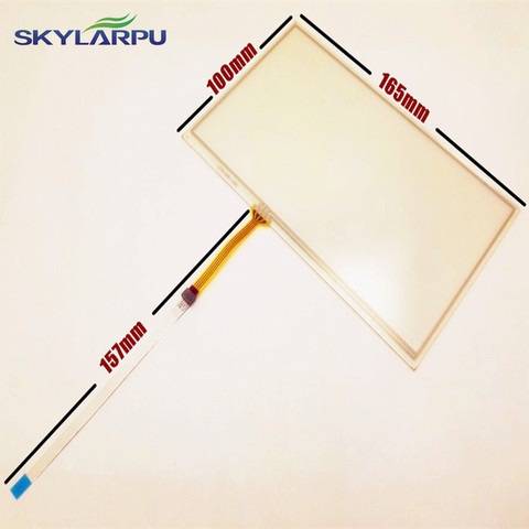 Skylarpu Новый 7-дюймовый 165 мм * 100 мм Сенсорный экран дигитайзер панель для 165 мм x 100 мм Автомобильная Навигация DVD Универсальный сенсорный экран ► Фото 1/2