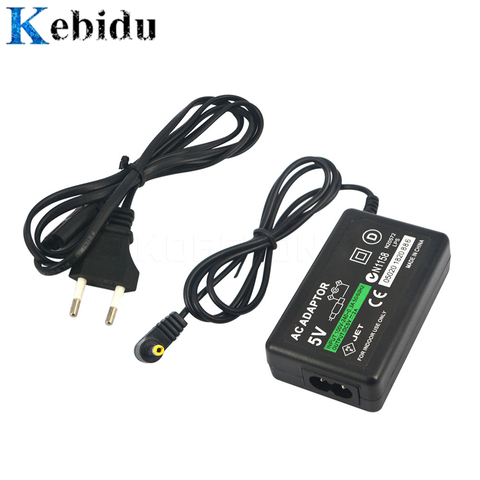 Kebidu, оптовая продажа, домашнее настенное зарядное устройство, адаптер переменного тока, шнур питания для Sony PSP 1000 2000 3000 Slim EU Plug ► Фото 1/5