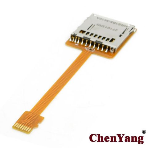 Chenyang-кабель CY Micro SD TF карта комплект удлинитель для карт памяти штекер-SD гнездо мягкий плоский FPC удлинитель кабеля 10 см ► Фото 1/1