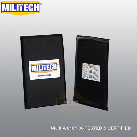 MILITECH 6 ''x 10'' NIJ IIIA 0101,06 & NIJ 0101,07 HG2 набор пар арамидная мягкая пуленепробиваемая панель пластина вставки защита для тела ► Фото 1/6