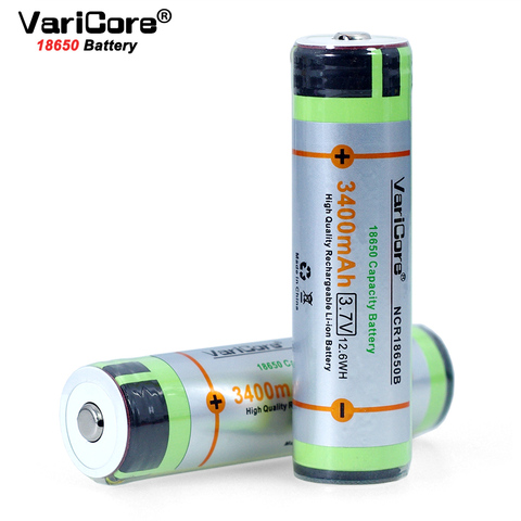 Аккумулятор VariCore NCR18650B, 1-10 шт., защищен от батареек 18650 3400 мАч, с оригинальной печатной платой 3,7 В, подходит для фонарей ► Фото 1/4