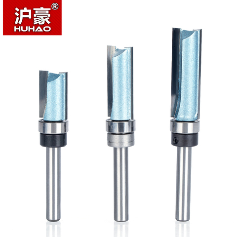 HUHAO 1pc Bearing Flush Trim Router Bit for wood 1/2