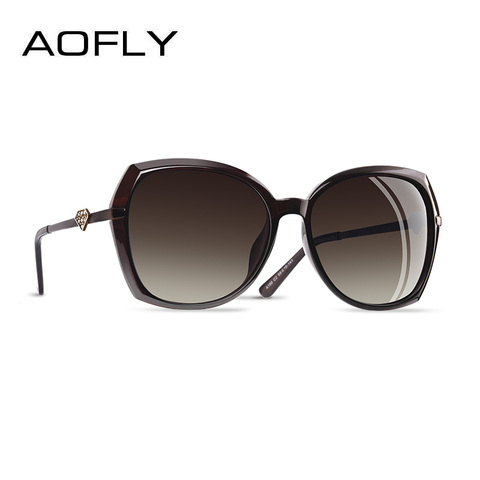 Женские поляризационные очки AOFLY, брендовые дизайнерские очки в форме алмаза, градиентные солнцезащитные очки для женщин ► Фото 1/6