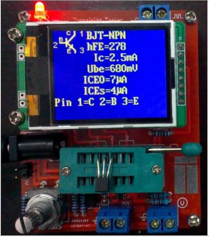 TFT LCD M328 тестер транзисторов LCR диодов емкость ESR измеритель напряжения ШИМ генератор прямоугольных сигналов частоты ► Фото 1/6