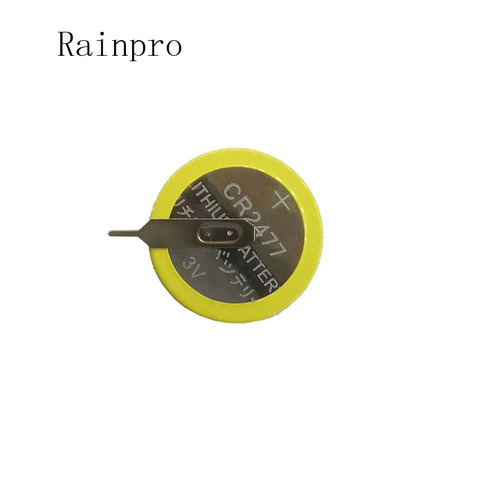 Резиновая батарейка Rainpro 1 шт./лот CR2477 2477 3V, литиевая батарейка, батарейка для пайки, хорошее качество ► Фото 1/1