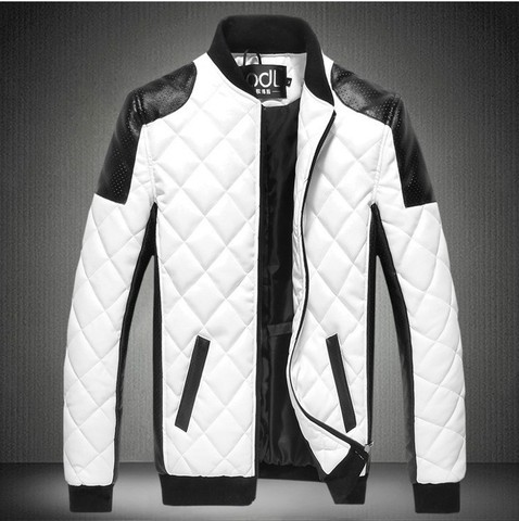 BOO 2022 мужская одежда из промывочной кожи с модным бриллиантом, кожаная куртка больших размеров, теплая цветная кожа ► Фото 1/3