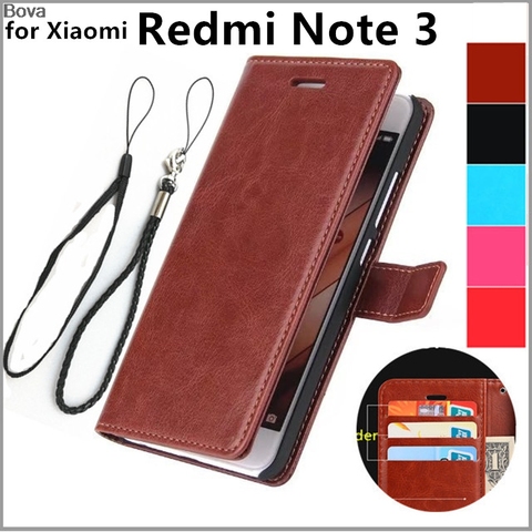 Чехол для Redmi Note 3 с отделением для карт для Xiaomi Redmi Note 3 Pro, чехол-бумажник из искусственной кожи с откидной крышкой (только для стандартной мод... ► Фото 1/6