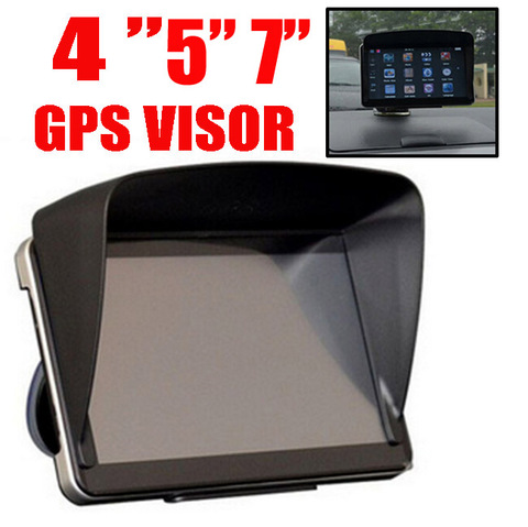 Солнцезащитный козырек GPS Sat Nav для 4,3 дюйма/5 дюйма/7 дюйма, защита экрана автомобиля, аксессуары для GPS, солнцезащитный козырек, блокирующая крышка GPS ► Фото 1/6