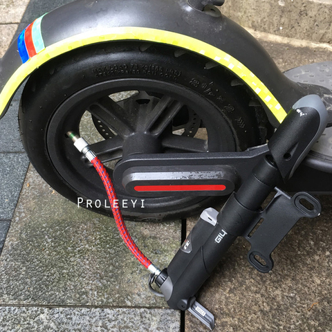 Портативный мини-насос для скутера Xiaomi Mijia M356 MI, воздушный насос для езды на велосипеде и скейтборде, насос для накачивания шин Xiaomi Ninebot ► Фото 1/6