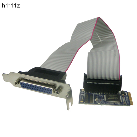 Плата расширения H1111Z MCS9901 mini PCI-e к IEEE 1284, параллельная карта MINI PCI Express к принтеру DB25, адаптер порта LPT для mini ITX ► Фото 1/4