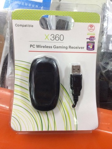 Беспроводной USB игровой приемник для Xbox 360, контроллер, геймпад, джойстик, консоль, адаптер, черный и белый цвета для xbox360 PC ► Фото 1/1